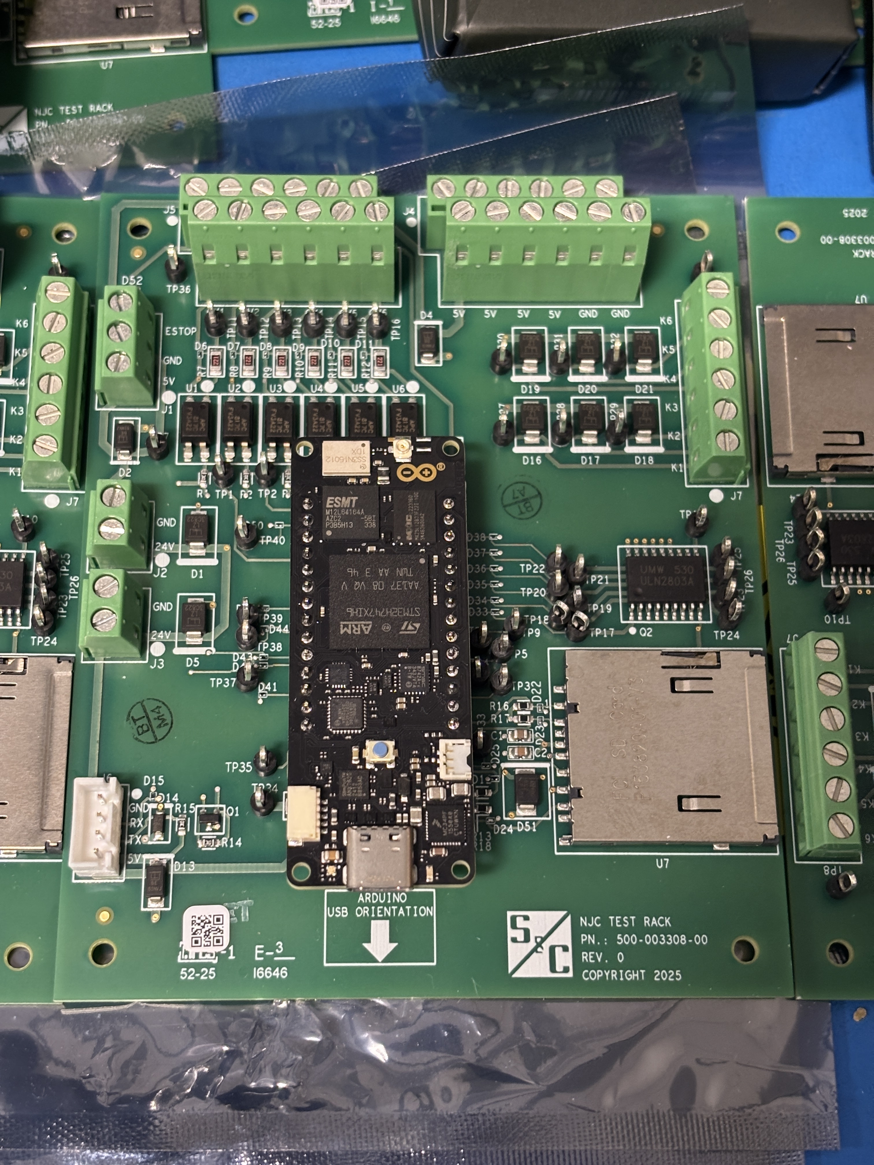 NJC Test Rack PCB